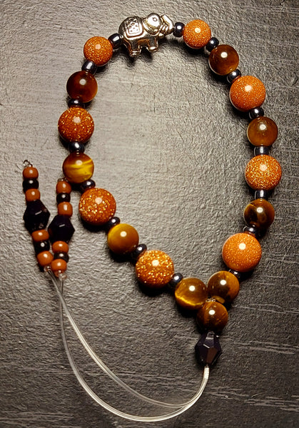 Golden Tiger's Eye & Goldstone Empathy Beads