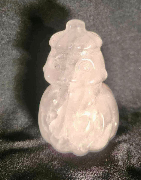 NEW!!! Halloween Rose Quartz Pumpkin Ghost Carving