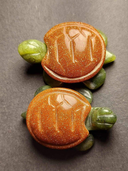 NEW!!! Turtle Pocket Crystal Carving