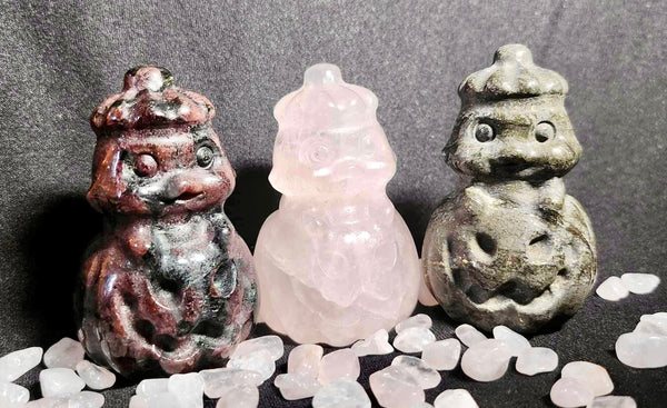 NEW!!! Halloween Rose Quartz Pumpkin Ghost Carving