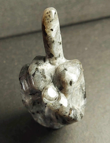 NEW!!! Middle Finger Crystal Carving