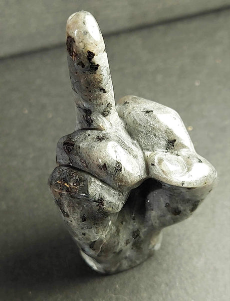 NEW!!! Middle Finger Crystal Carving