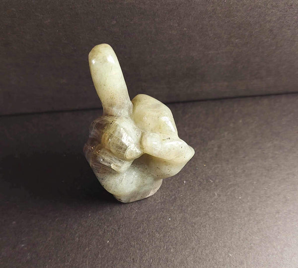 NEW!!! Middle Finger Crystal Carving