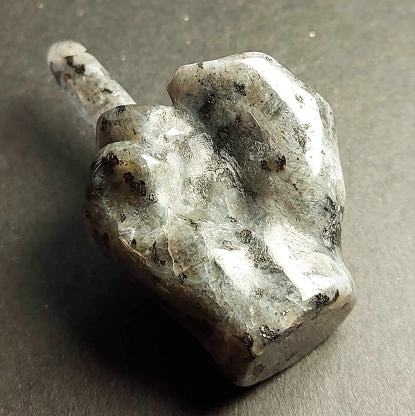 NEW!!! Middle Finger Crystal Carving
