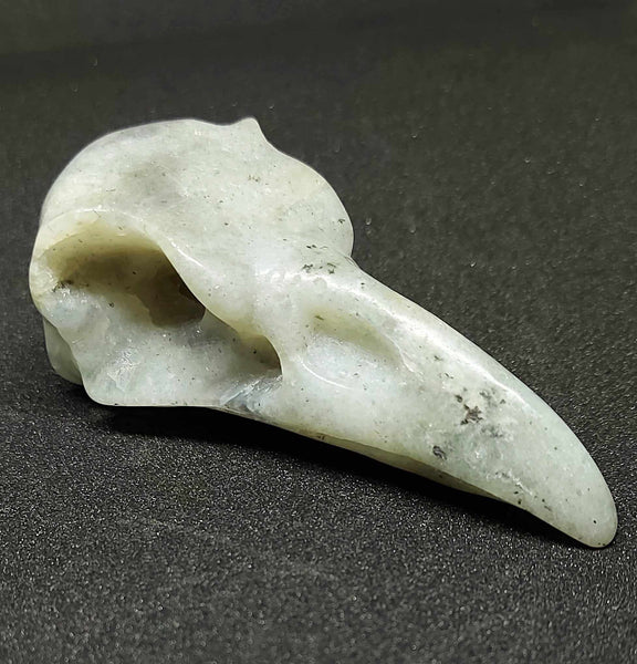 NEW!!! Labradorite Crow Skull Carving