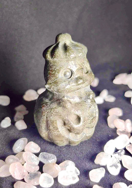 NEW!!! Halloween Pyrite Pumpkin Ghost Carving