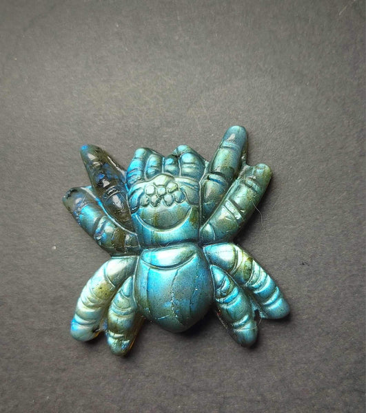 NEW!!! Labradorite Spider Carving