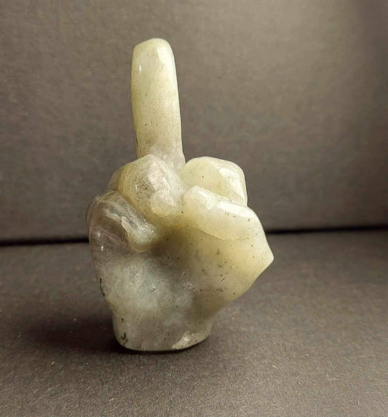 NEW!!! Middle Finger Crystal Carving