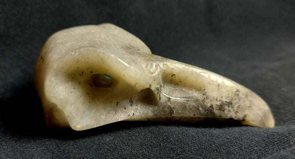 NEW!!! Labradorite Crow Skull Carving