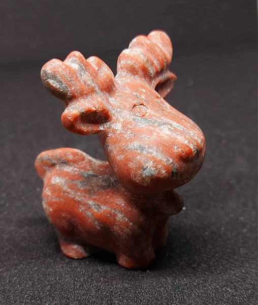 NEW!!! Red Jasper Reindeer Carving