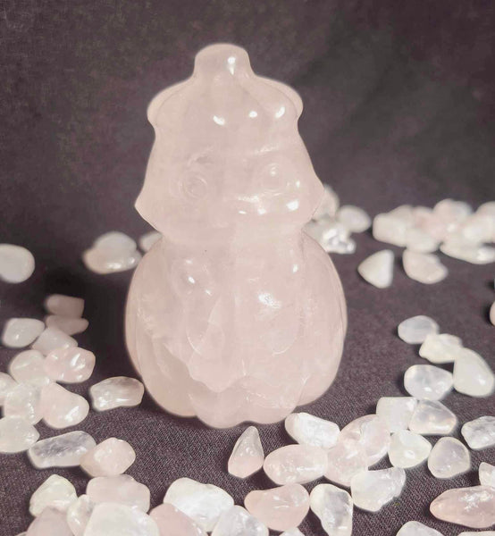 NEW!!! Halloween Rose Quartz Pumpkin Ghost Carving