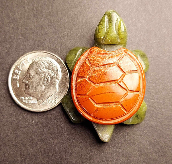 NEW!!! Turtle Pocket Crystal Carving