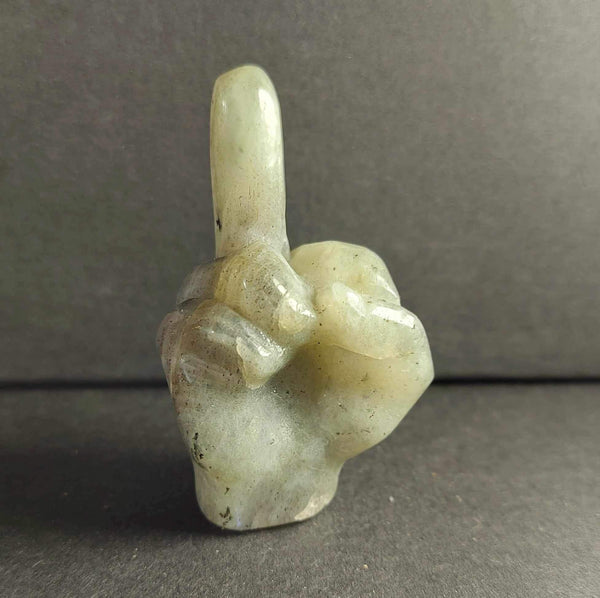 NEW!!! Middle Finger Crystal Carving
