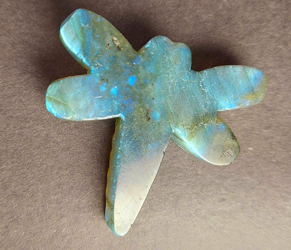 Labradorite Dragonfly Carving