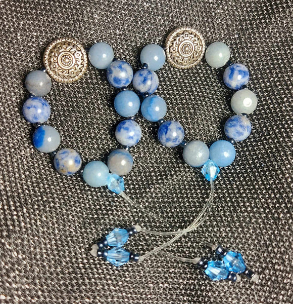 NEW!!! Sodalite & Blue Quartz Empathy Beads