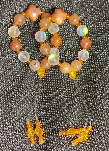 NEW!!! Strawberry Quartz & Mermaid Glass Empathy Beads