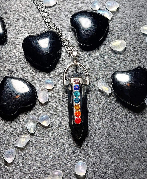SALE!!! 7 Chakra Gemstone Pendant