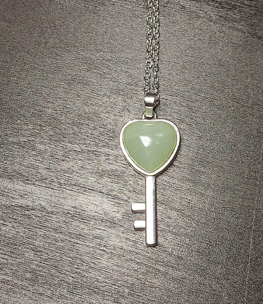 SALE!!! Green Aventurine Key Pendant