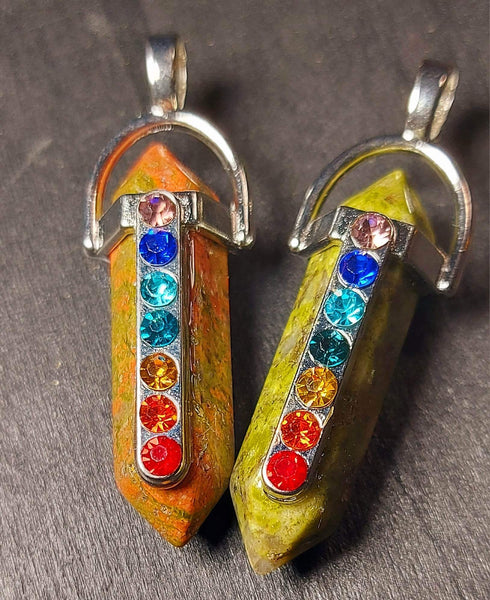 SALE!!! 7 Chakra Gemstone Pendant