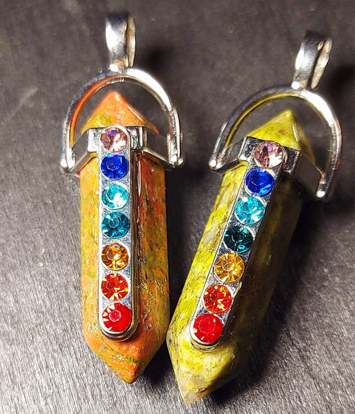 SALE!!! 7 Chakra Gemstone Pendant