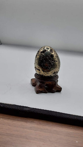 NEW!!! Pyrite Crystal Egg