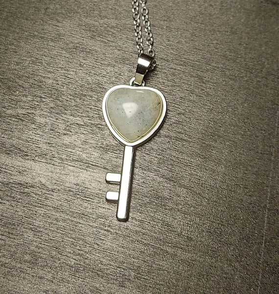 SALE!!! Labradorite Key Pendant