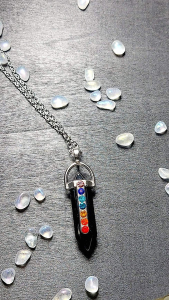 SALE!!! 7 Chakra Gemstone Pendant