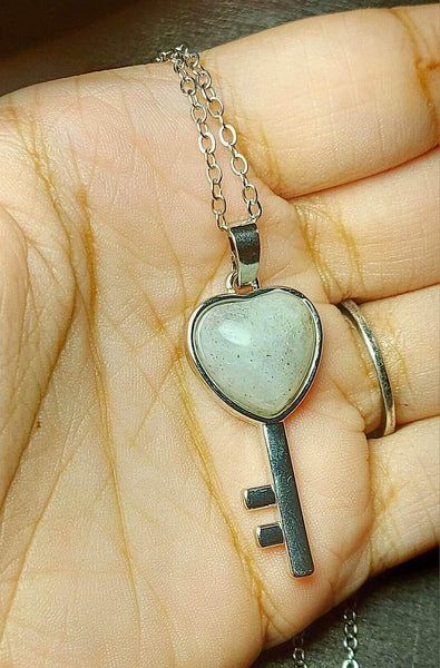 SALE!!! Labradorite Key Pendant