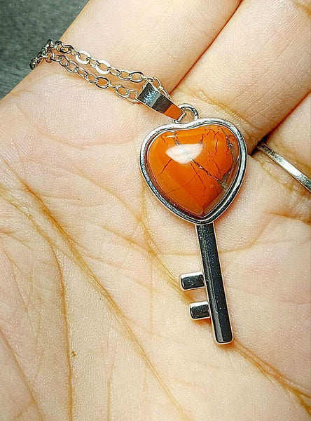 SALE!!! Red Jasper Key Pendant