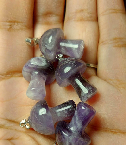 SALE!!! Amethyst Mushroom Pendant