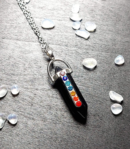 SALE!!! 7 Chakra Gemstone Pendant