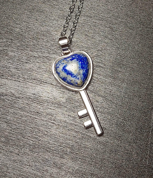 SALE!!! Lapis Lazuli Key Pendant