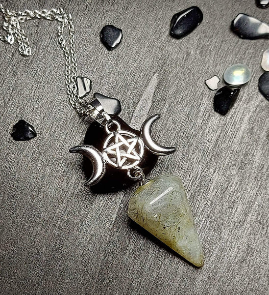 SALE!!! Moon Goddess Pendulum Pendant