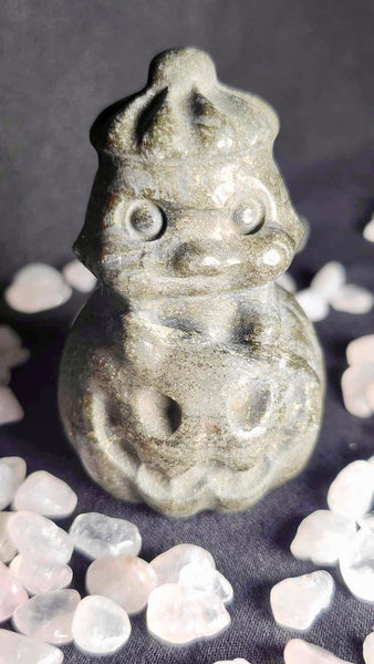 NEW!!! Pyrite Pumpkin Ghost Carving