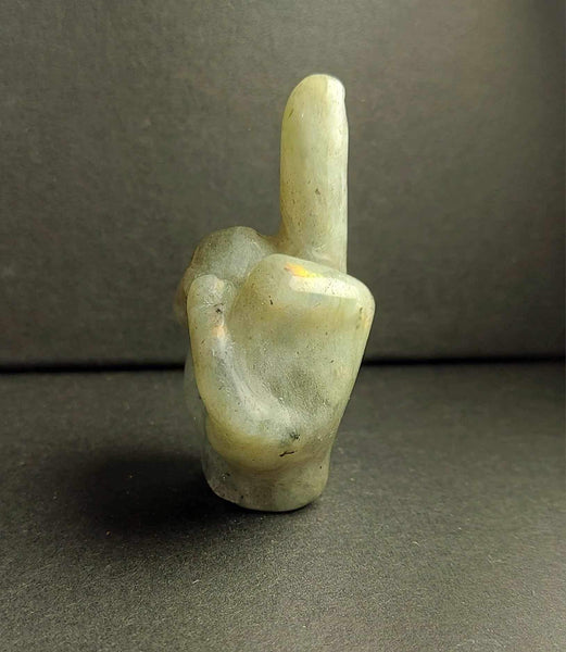 NEW!!! Middle Finger Crystal Carving