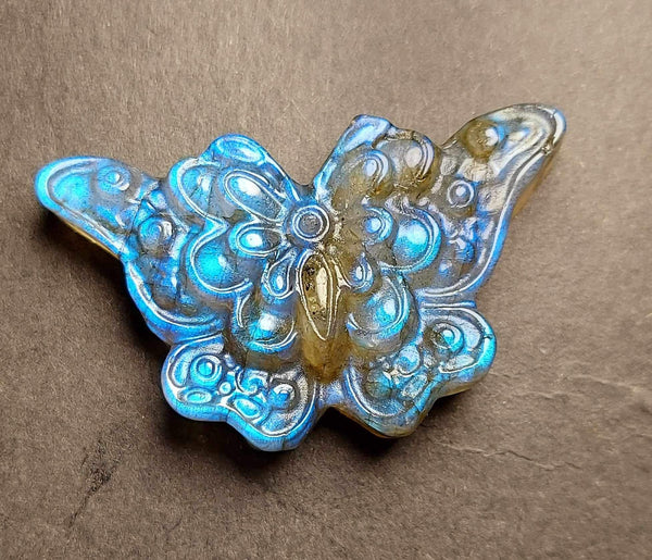 NEW!!! Labradorite Butterfly Carving