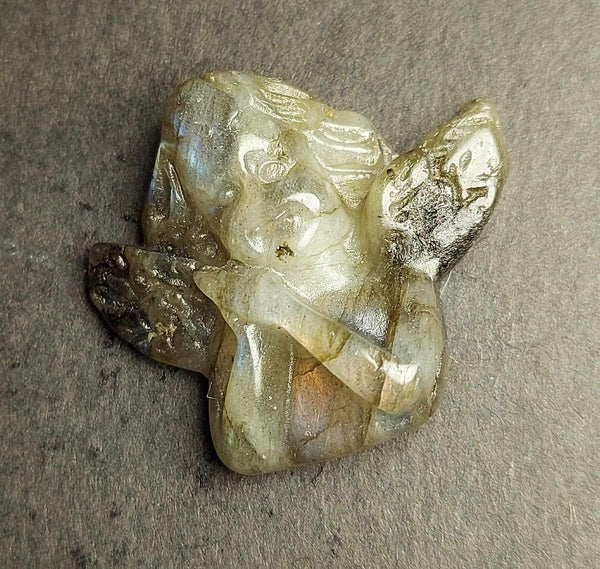 NEW!!! Mini Labradorite Angel Pocket Crystal