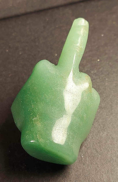 NEW!!! Middle Finger Crystal Carving