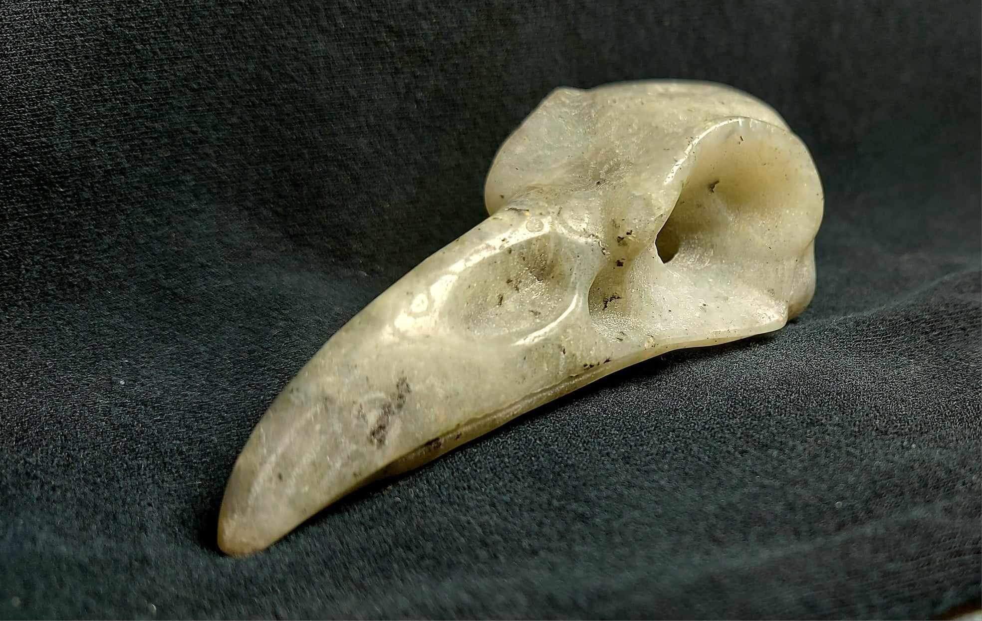 NEW!!! Labradorite Crow Skull Carving