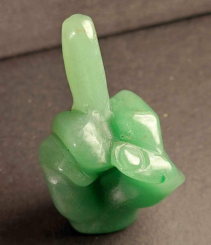 NEW!!! Middle Finger Crystal Carving