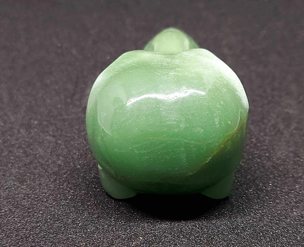 NEW!!! Green Aventurine Crow Skull Carving