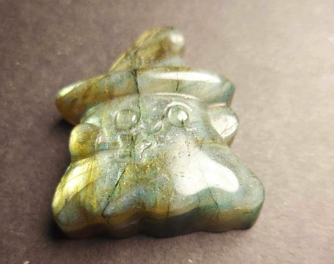 NEW!!! Labradorite Cute Ghost Carving