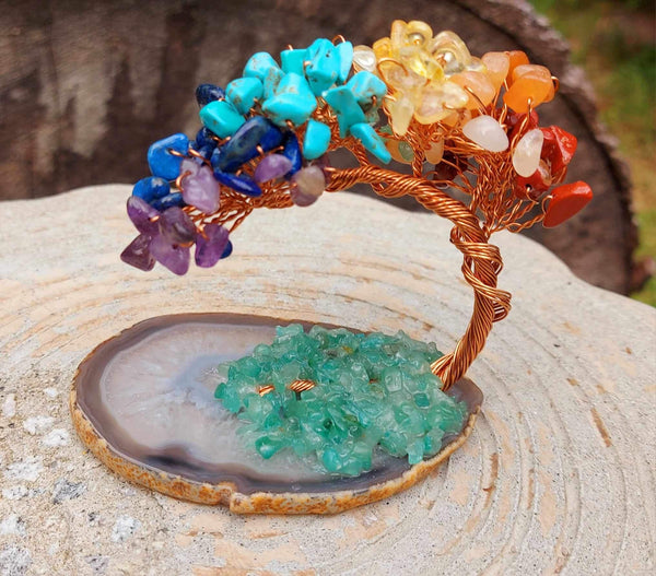 NEW!!! 7 Chakra Crystal Chip Tree