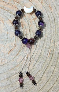 NEW!!! Purple Tiger's Eye & Blue Goldstone Moon Empathy Beads