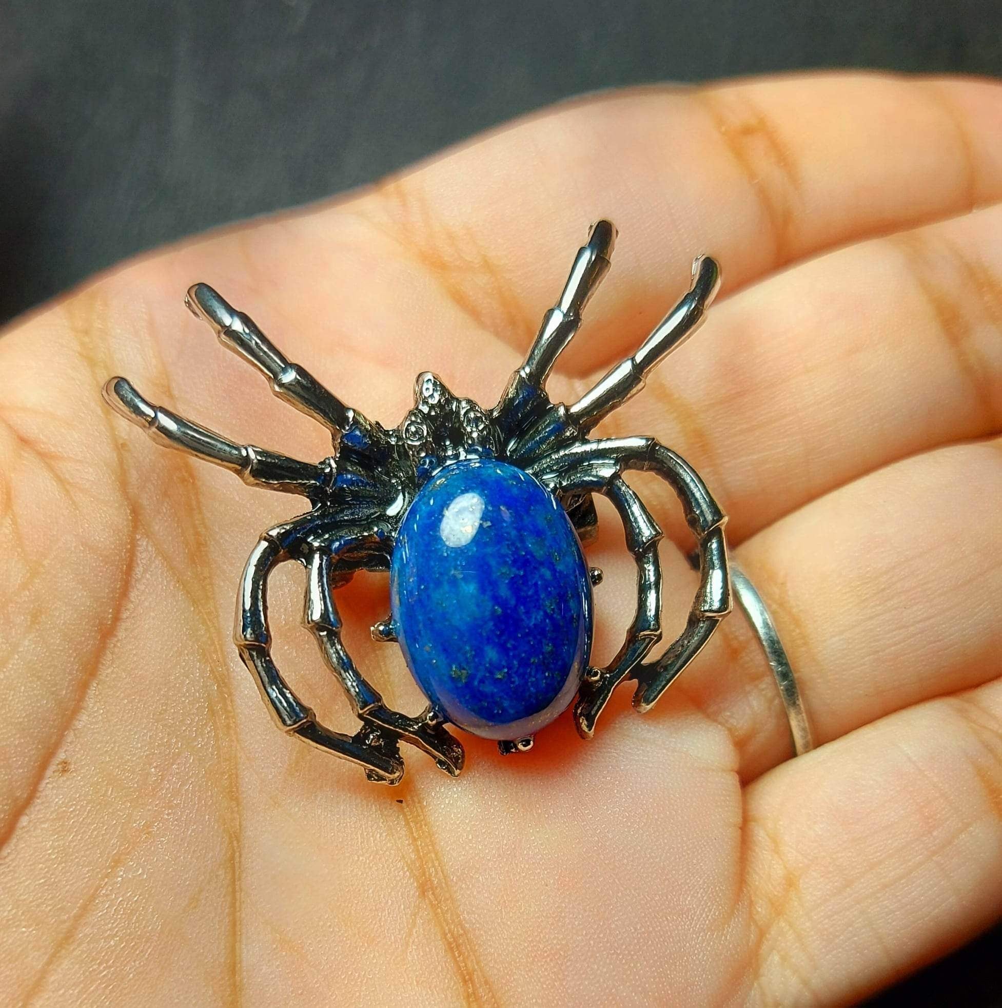 SALE!!! Lapis Lazuli Spider 2 in 1 Brooch & Pendant
