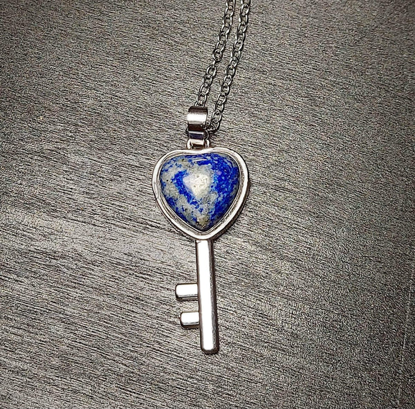 SALE!!! Lapis Lazuli Key Pendant